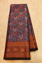 Decorative fabric with floral patterns on a beige background